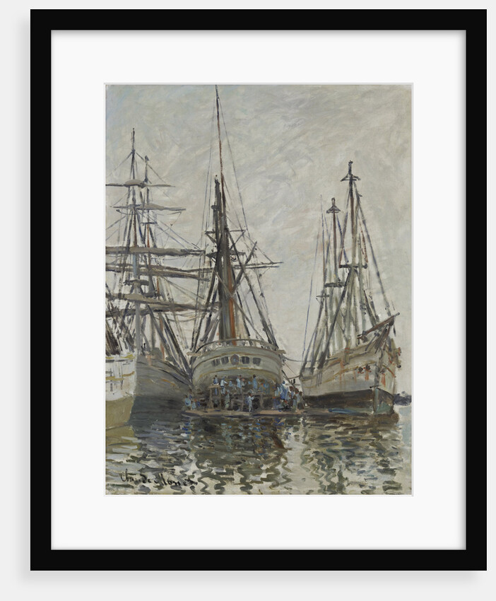 Boats in a Harbour by Claude Monet